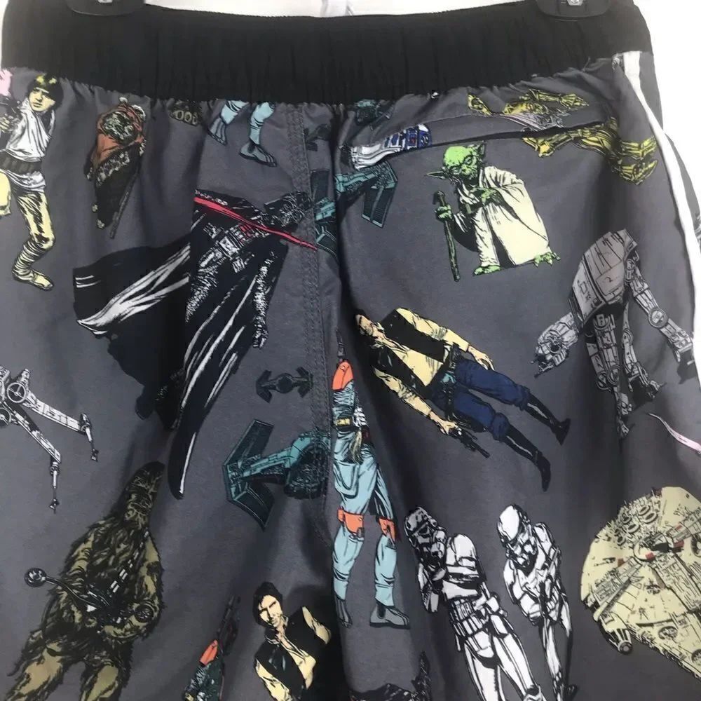 Star Wars Character Graphic Print Swim Trunks - Picture 4 of 11